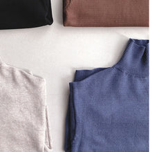 Load image into Gallery viewer, Werynica New Autumn Winter Women Loose Knitted Sweater Oversized Turtleneck Sweater Long Sleeves Women Outwear Solid Pullover