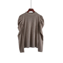 Load image into Gallery viewer, Fashion jumper Autumn winter Knitted Sweater Women 2019 korean oversized sweaters female Puff sleeve wild knit sweater pullover