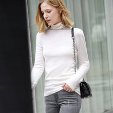 Load image into Gallery viewer, [winter sale for festival]Amii Women's turtleneck autumn/winter full sleeve wool sweater women's large sweater