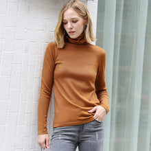 Load image into Gallery viewer, [winter sale for festival]Amii Women's turtleneck autumn/winter full sleeve wool sweater women's large sweater