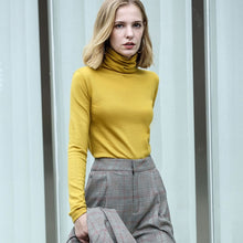 Load image into Gallery viewer, [winter sale for festival]Amii Women's turtleneck autumn/winter full sleeve wool sweater women's large sweater