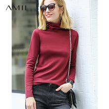 Load image into Gallery viewer, [winter sale for festival]Amii Women's turtleneck autumn/winter full sleeve wool sweater women's large sweater
