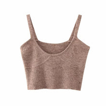 Load image into Gallery viewer, ZA 2020 spring new women's solid khaki cardigan knitted sweater Casual two pieces set fashion streetwear sexy female tops