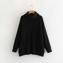 Load image into Gallery viewer, Tangada women jumpers turtleneck sweaters oversize winter fashion 2019 long sweater coat batwing sleeve christmas sweate HY135